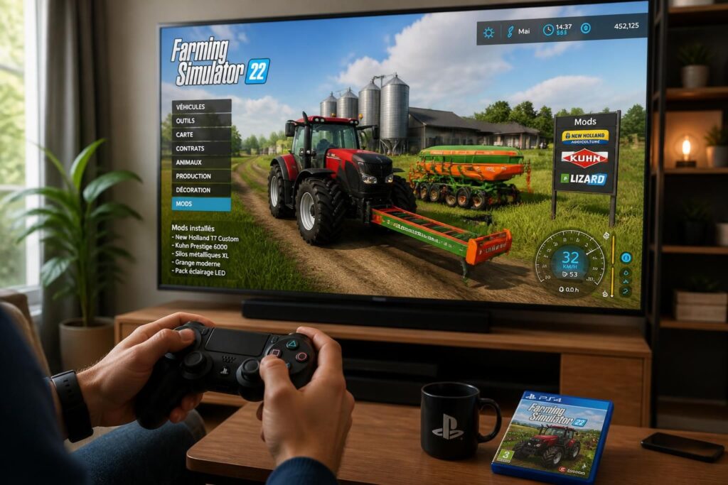 découvrez comment personnaliser votre expérience de jeu sur ps4 avec les mods fs22. guide complet pour installer et utiliser les mods dans farming simulator 22 sur console.