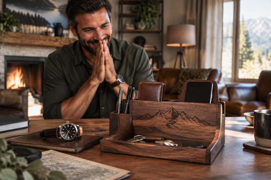 offrez un cadeau personnalisé à un homme : créez un objet unique à son image, pensé pour lui faire plaisir et marquer les esprits.