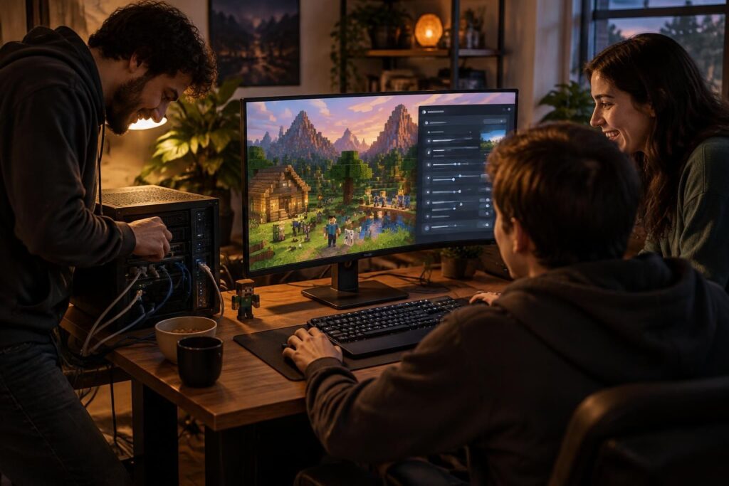 découvrez comment créer un serveur minecraft facilement pour jouer entre amis : choisissez votre hébergement, configurez le serveur et invitez vos joueurs.